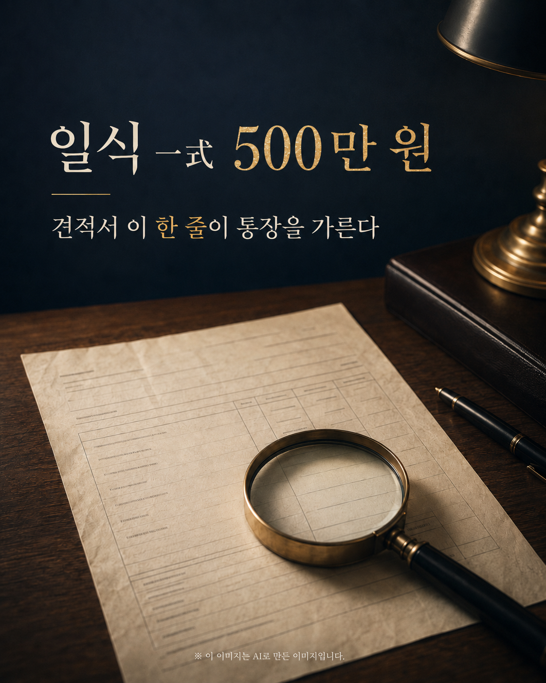 인테리어 견적서에서 비용이 새는 지점을 짚어 주는 대표 이미지