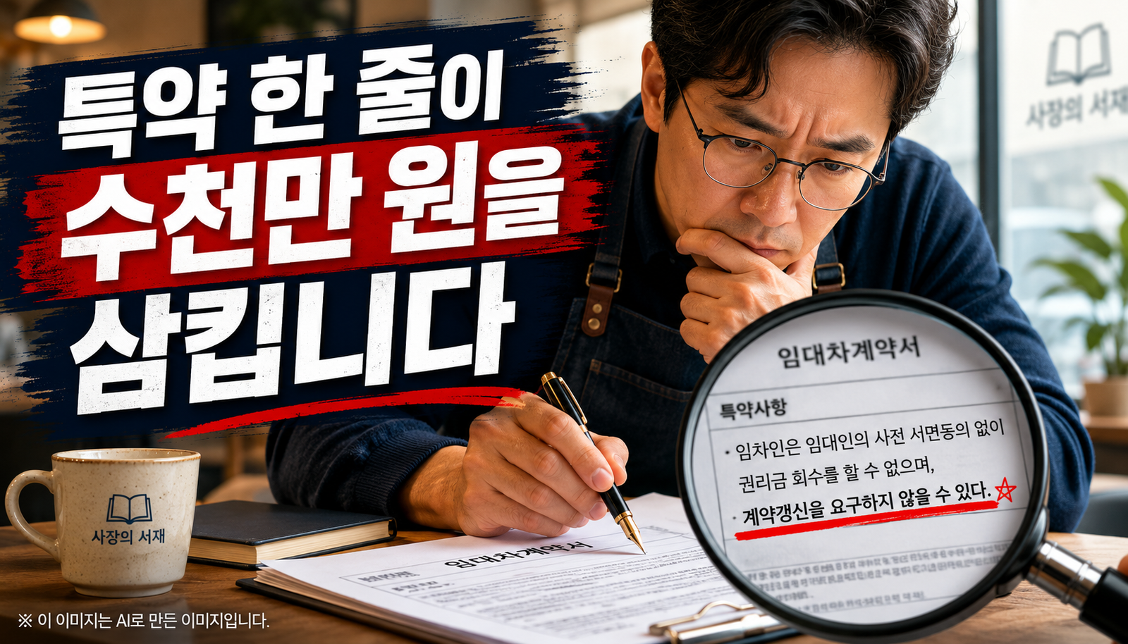 임대차 계약서 독소조항 5가지를 점검하는 대표 이미지