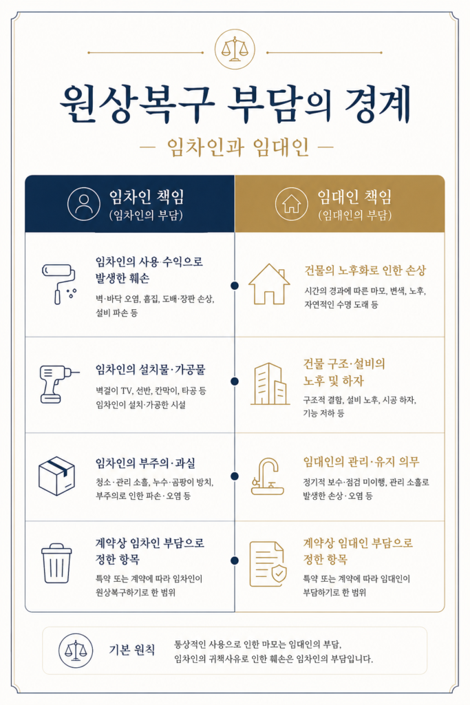 상가 원상복구 범위 안내 이미지