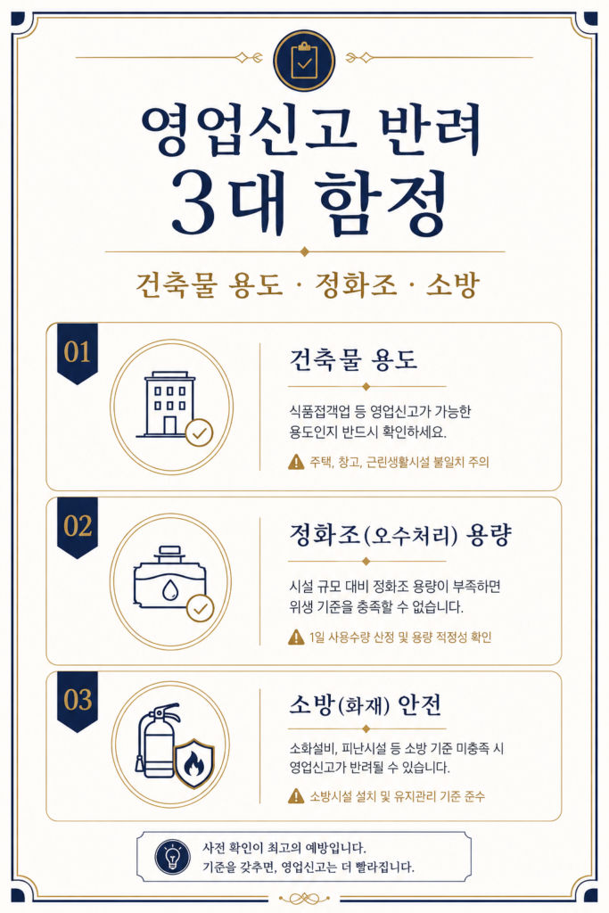 음식점 영업신고 절차 안내 이미지