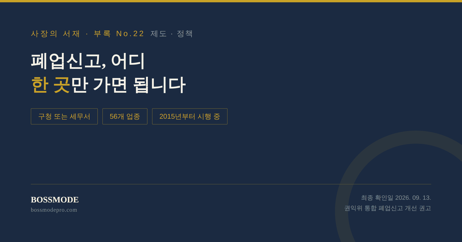 통합 폐업신고 안내 이미지